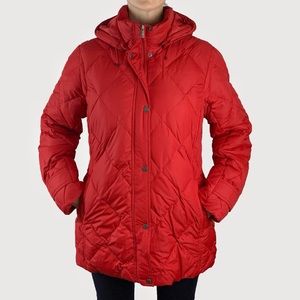 Lands’ End Down Quilted Puffer Coat, Large